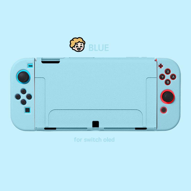 Soft Silicone Protective Case for Nintendo Switch OLED — Matte Finish, Full-Body Coverage
