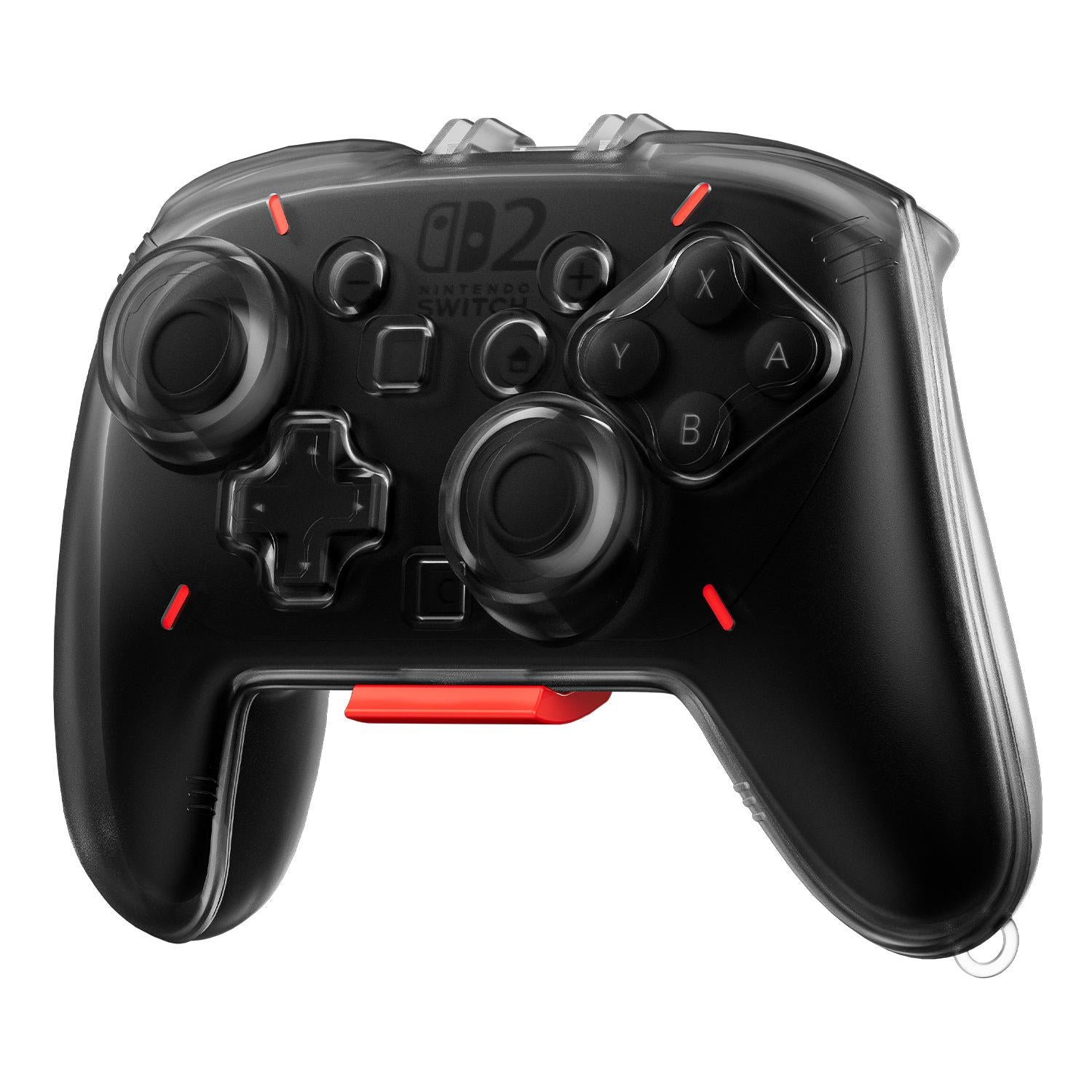 Transparent Hard Storage Case for Switch 2 Pro Controller — Shock-Absorbing Protection
