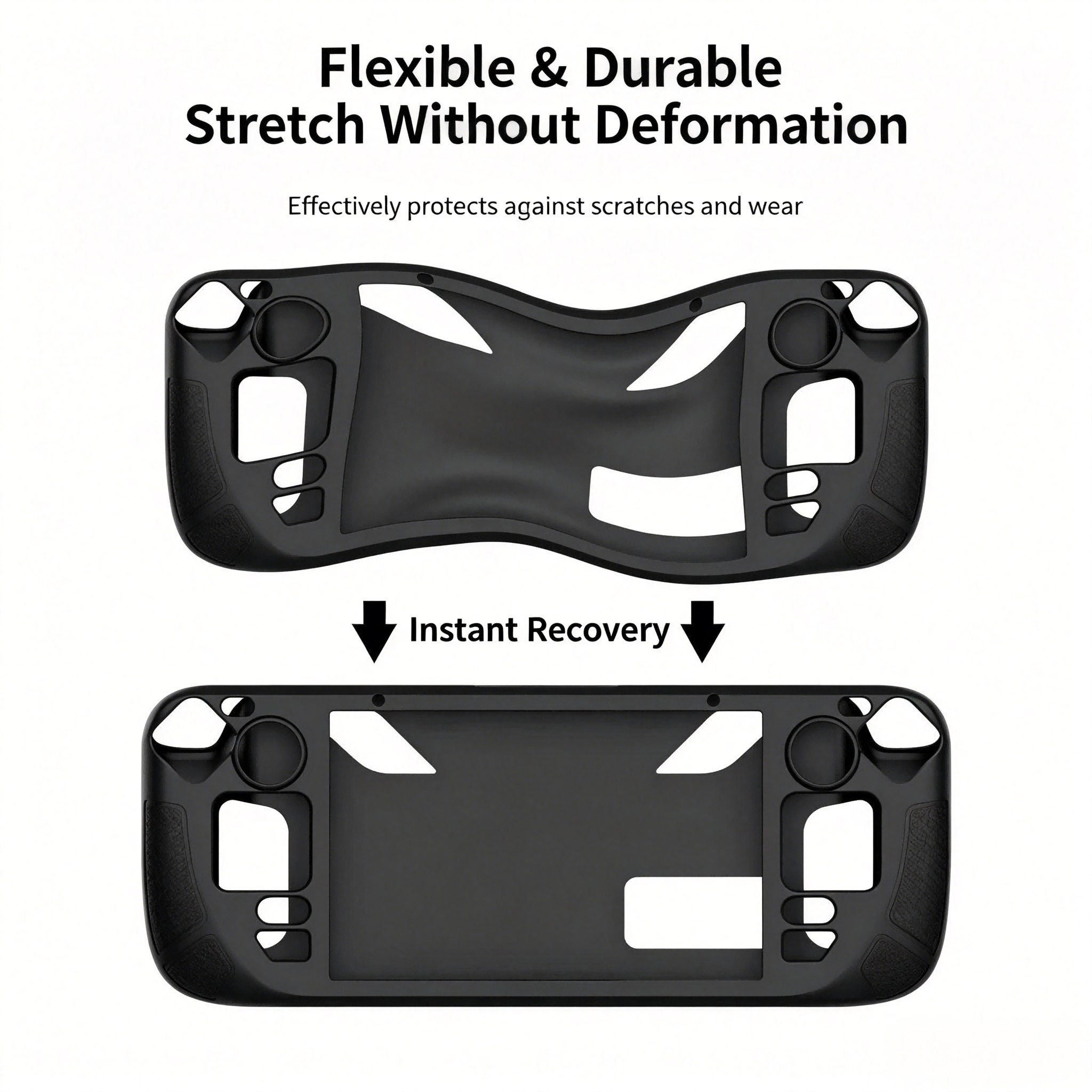 Premium Silicone Case for Steam Deck OLED & LCD – Full Body Protection with Built-in Kickstand