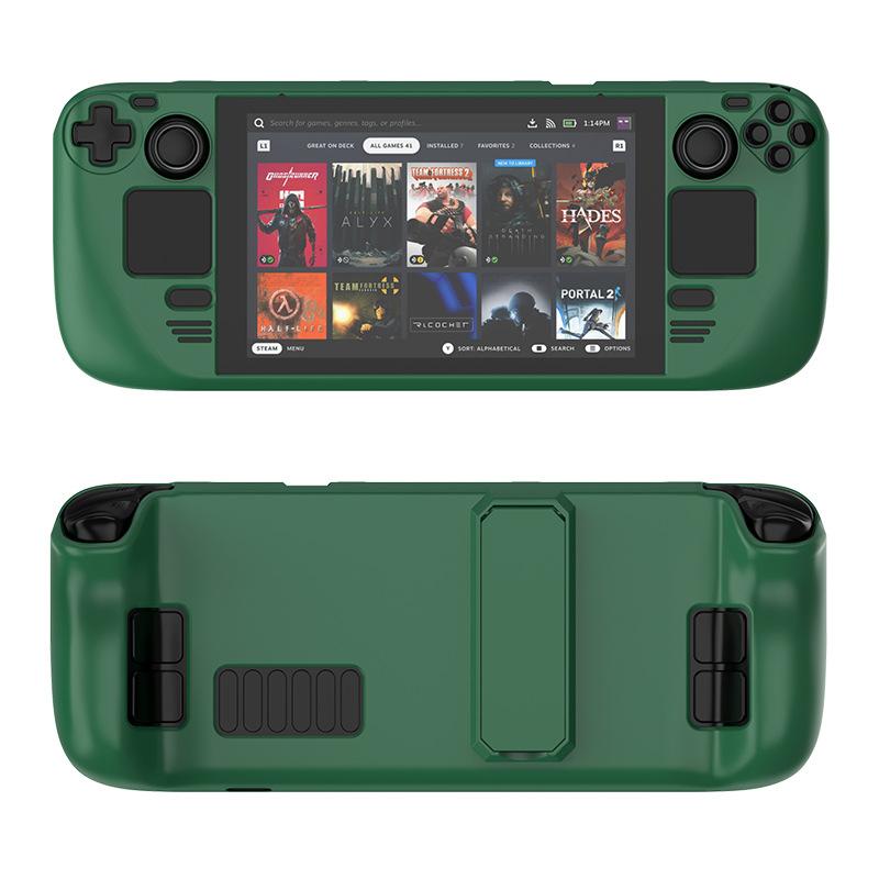 Colorful Hard PC Protective Case Shell Compatible with Steam Deck OLED — Built-in Kickstand, Shockproof, Ergonomic Grip