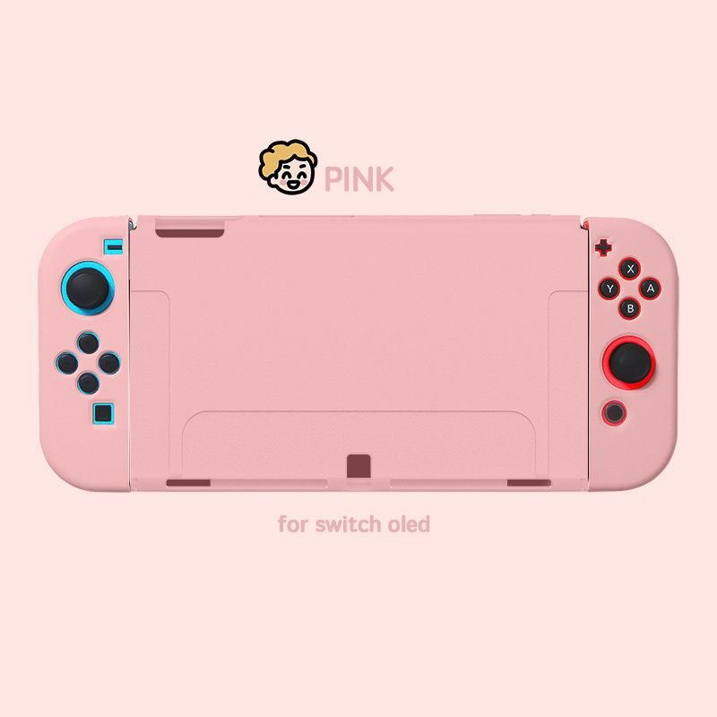 Soft Silicone Protective Case for Nintendo Switch OLED — Matte Finish, Full-Body Coverage