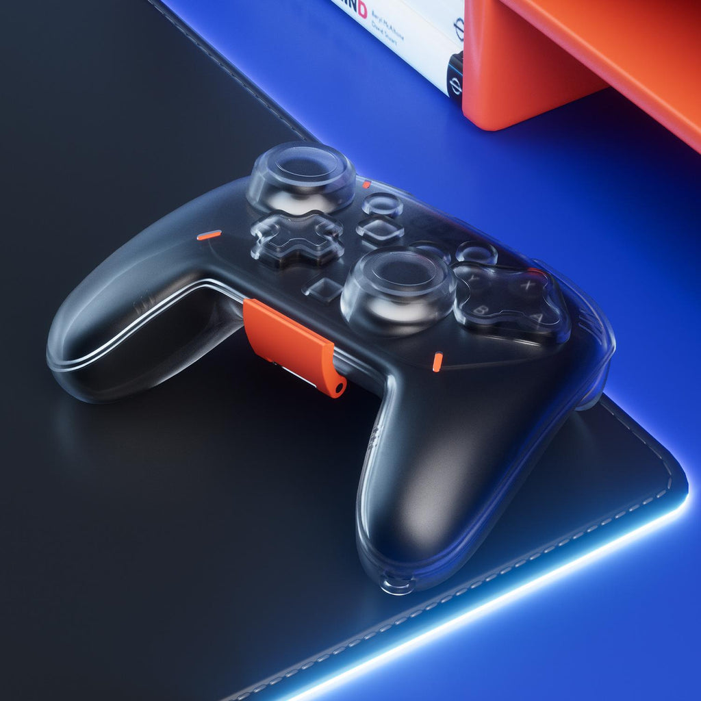 Transparent Hard Storage Case for Switch 2 Pro Controller — Shock-Absorbing Protection