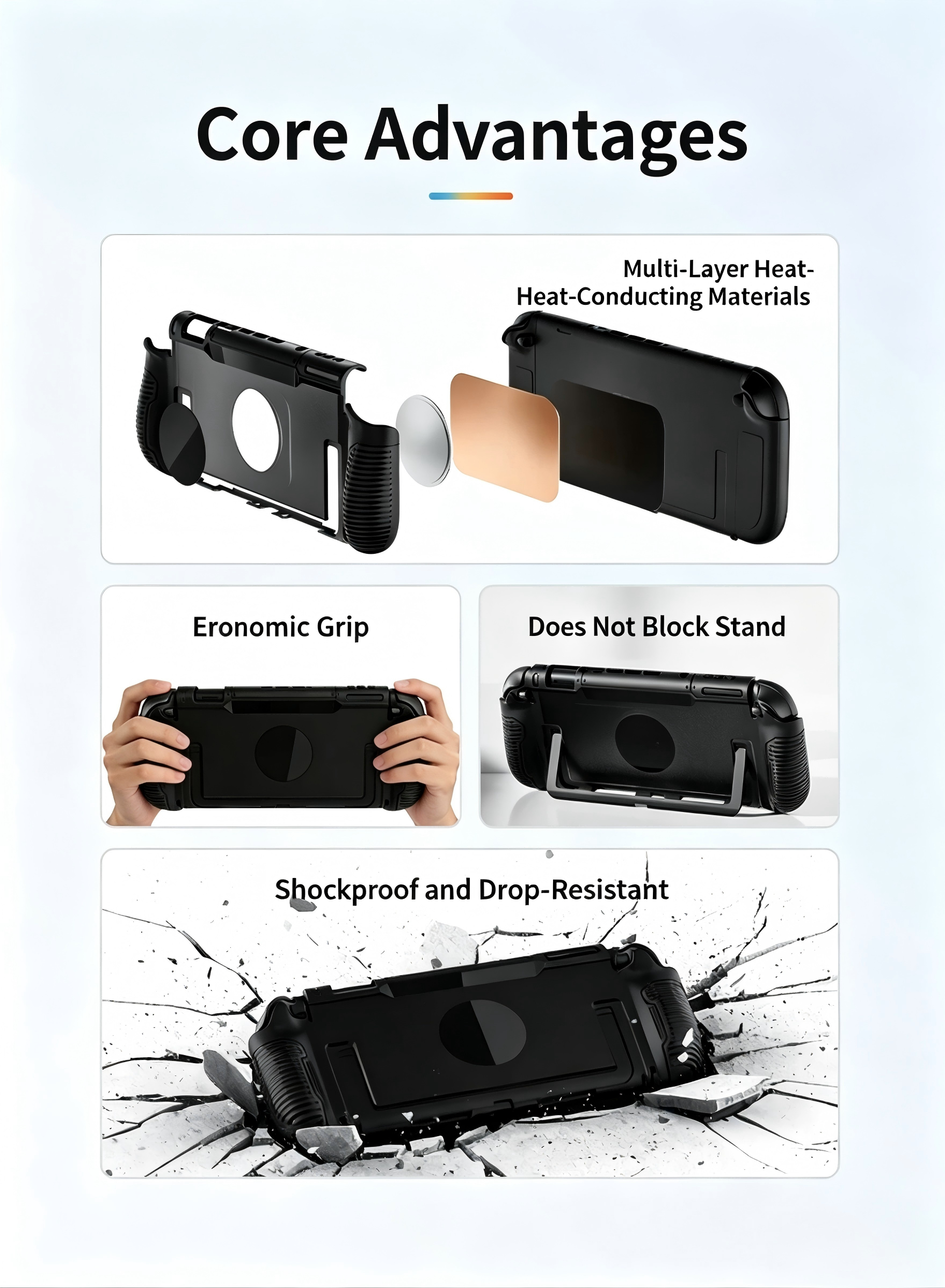 Nintendo Switch 2 All-in-One Protective Case — Dockable, with Built-in Cooling & Storage