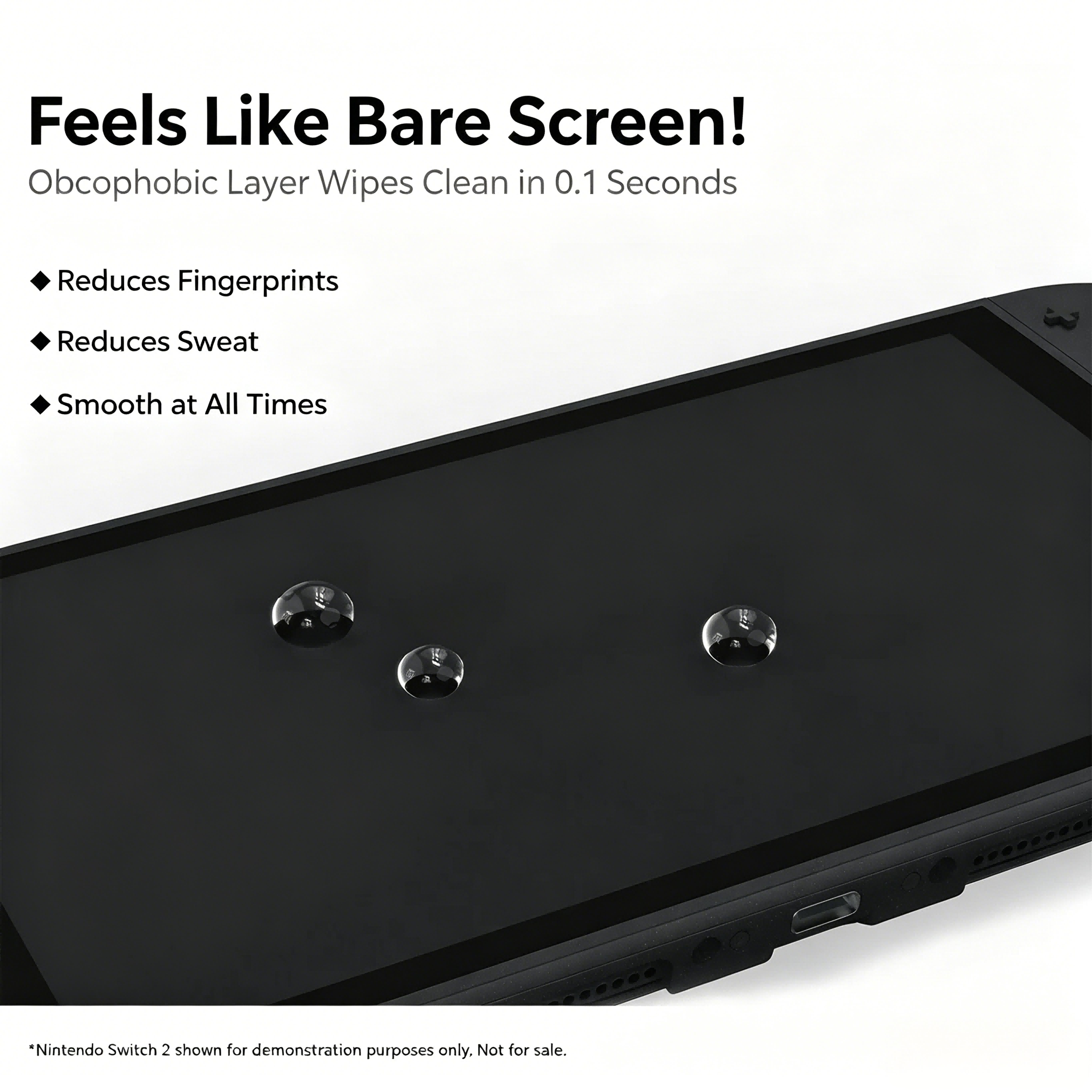 Nintendo Switch 2 Tempered Glass Screen Protector – HD Clear Anti-Fingerprint Protective Film