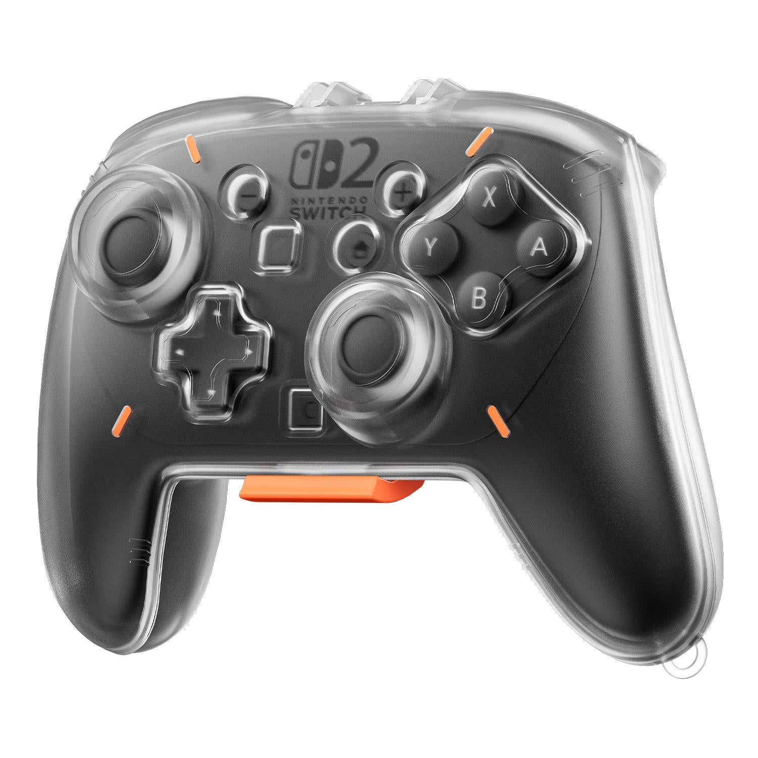Transparent Hard Storage Case for Switch 2 Pro Controller — Shock-Absorbing Protection
