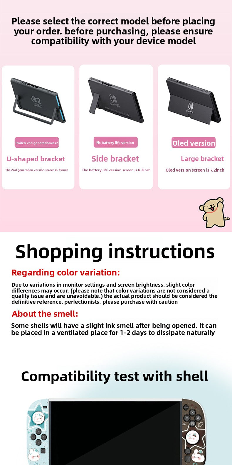 Premium Bunny Edition Case for Nintendo Switch 2 & OLED – Stylish Matte Protective Cover
