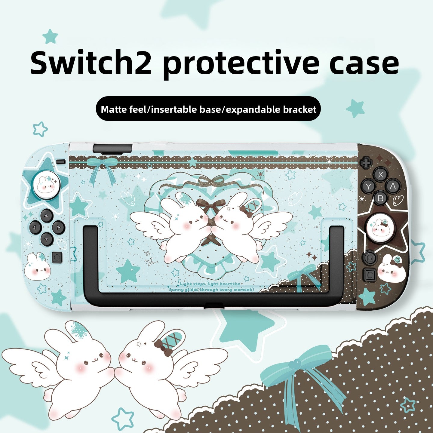 Premium Bunny Edition Case for Nintendo Switch 2 & OLED – Stylish Matte Protective Cover