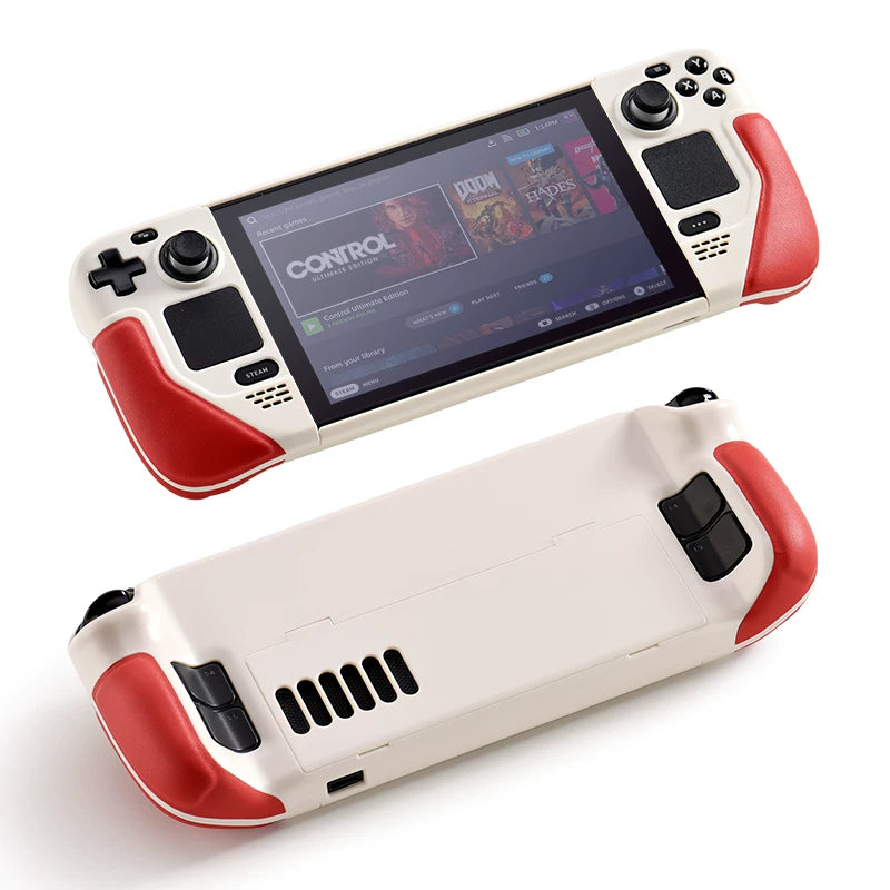 Steam Deck OLED & LCD Protective Case – Shockproof Hard Shell Cover with Kickstand Compatibility