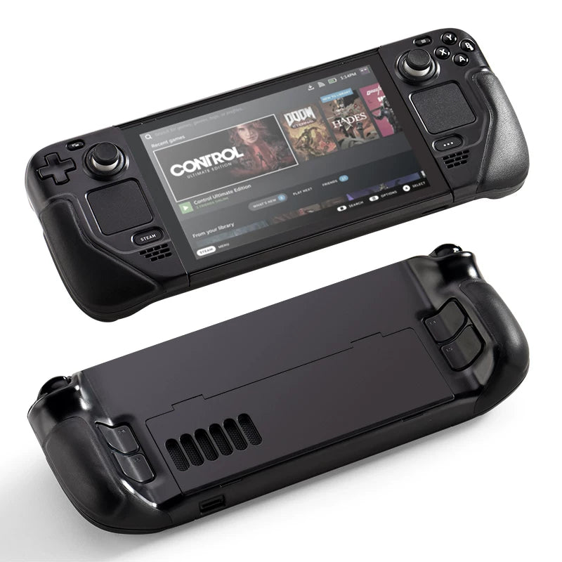 Steam Deck OLED & LCD Protective Case – Shockproof Hard Shell Cover with Kickstand Compatibility