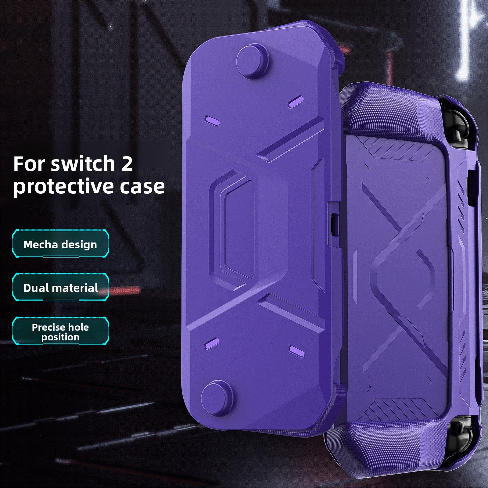 Premium Full Coverage Case for Nintendo Switch 2 – One-Piece Hard Shell Protection