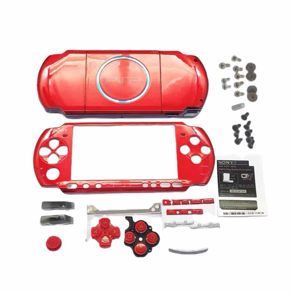 Premium PSP 3000 Replacement Shell Kit – Complete Housing Case with Buttons & Stickers