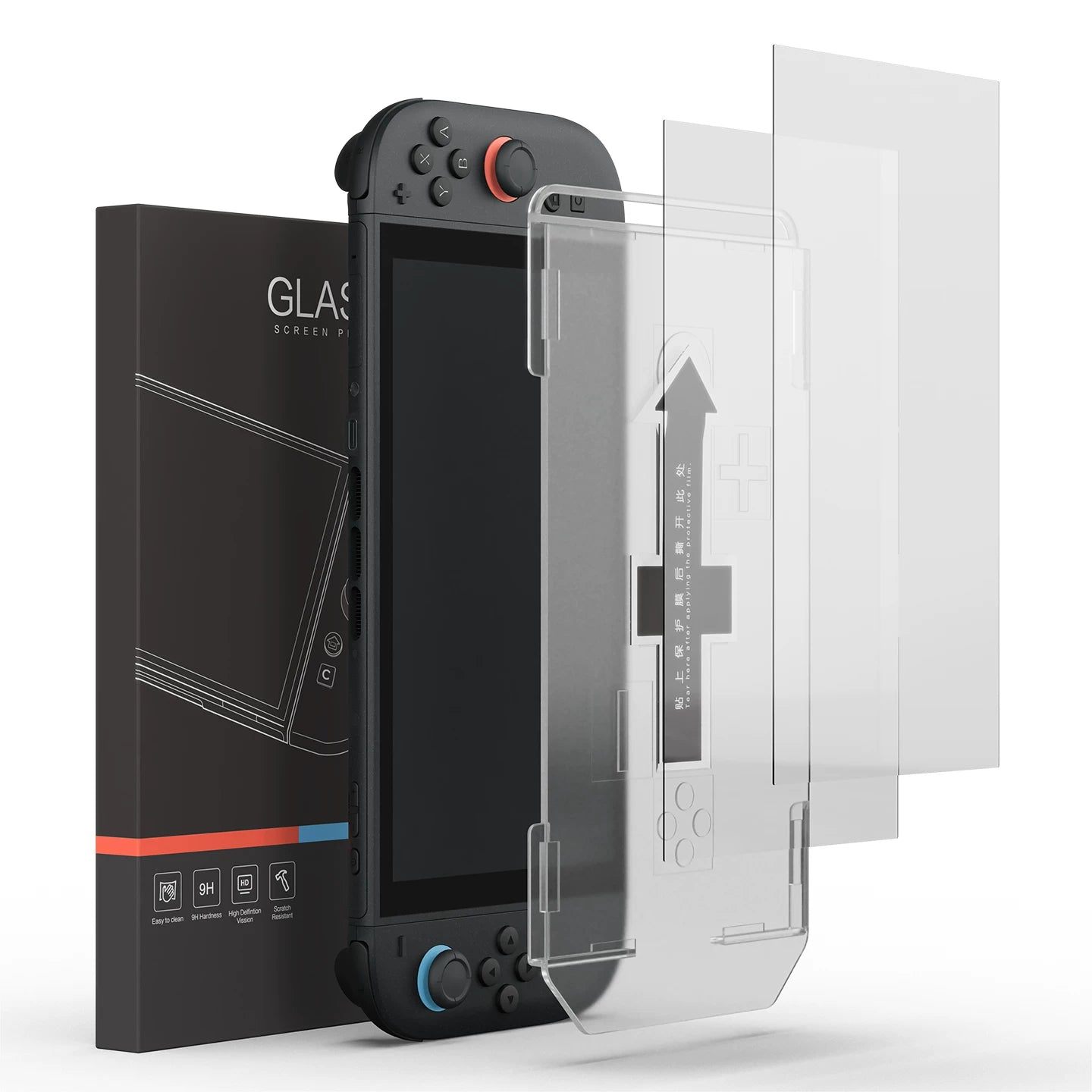 Nintendo Switch 2 Tempered Glass Screen Protector – HD Clear Anti-Fingerprint Protective Film
