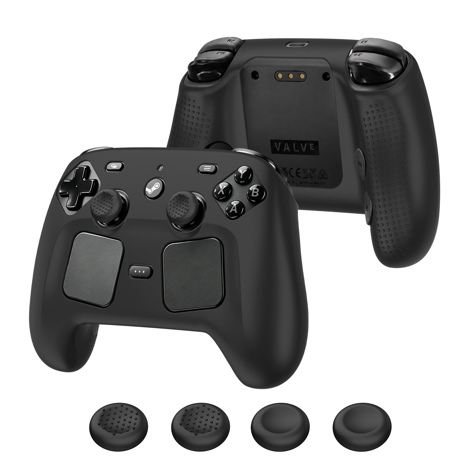 Premium Steam Controller 2026 Silicone Protection Kit – Protective Cover & Thumb Grip Caps