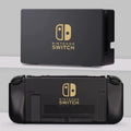 Hard Shell Case with Detachable Silicone Joy-Con Covers for Nintendo Switch & OLED — Dockable, Classic Black