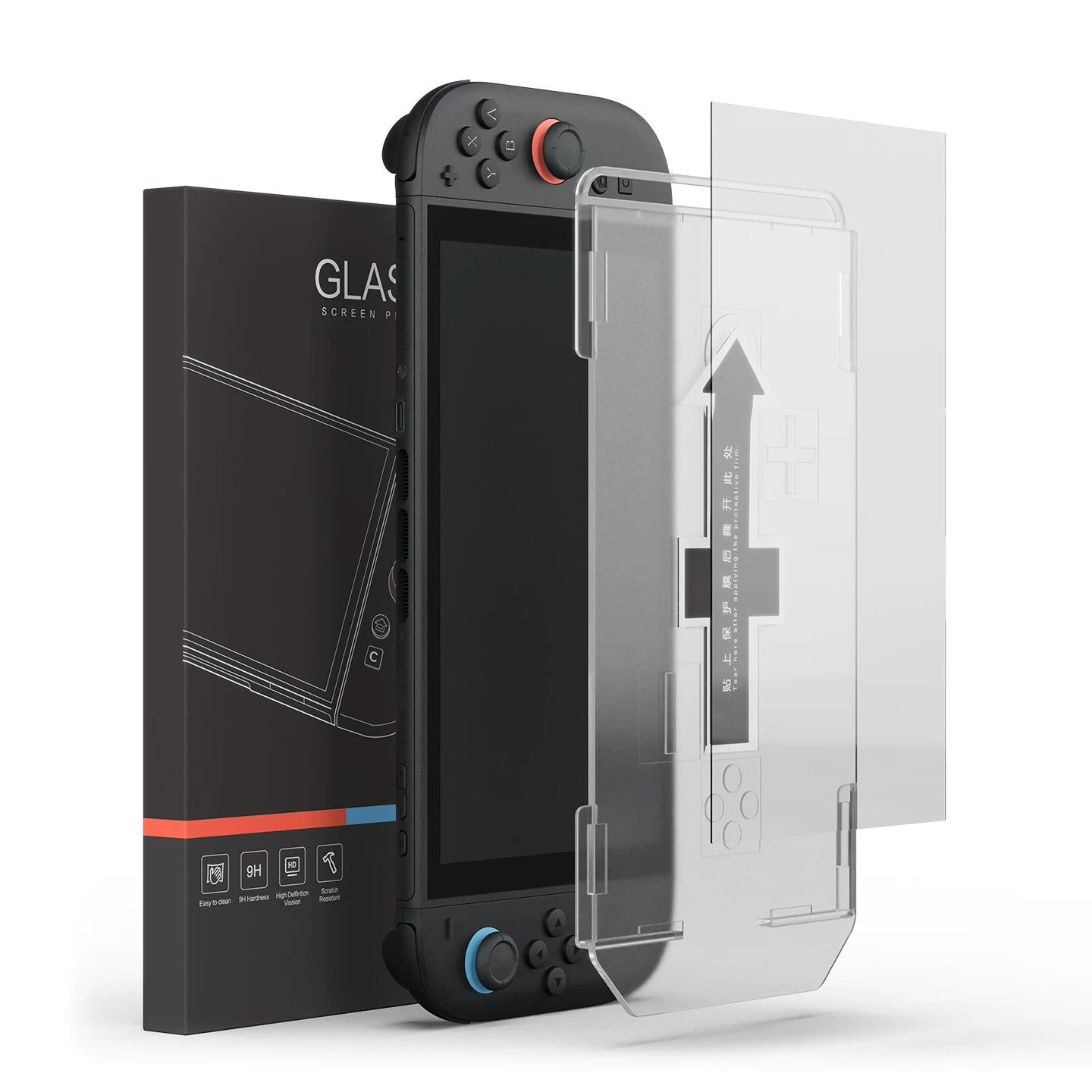 Nintendo Switch 2 Tempered Glass Screen Protector – HD Clear Anti-Fingerprint Protective Film