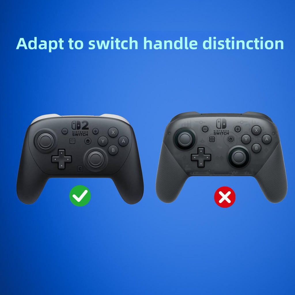 Transparent Hard Storage Case for Switch 2 Pro Controller — Shock-Absorbing Protection