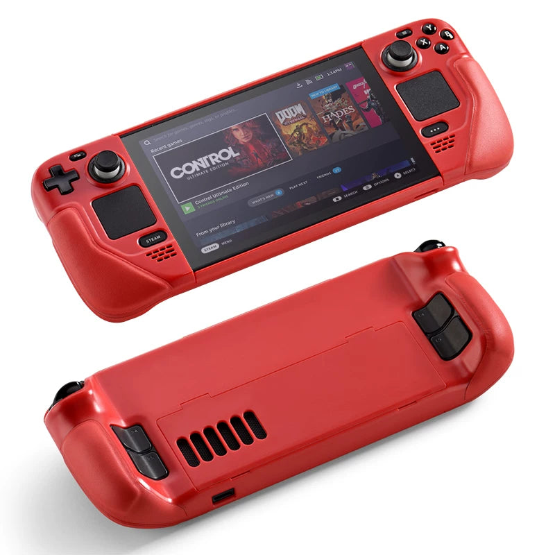 Steam Deck OLED & LCD Protective Case – Shockproof Hard Shell Cover with Kickstand Compatibility