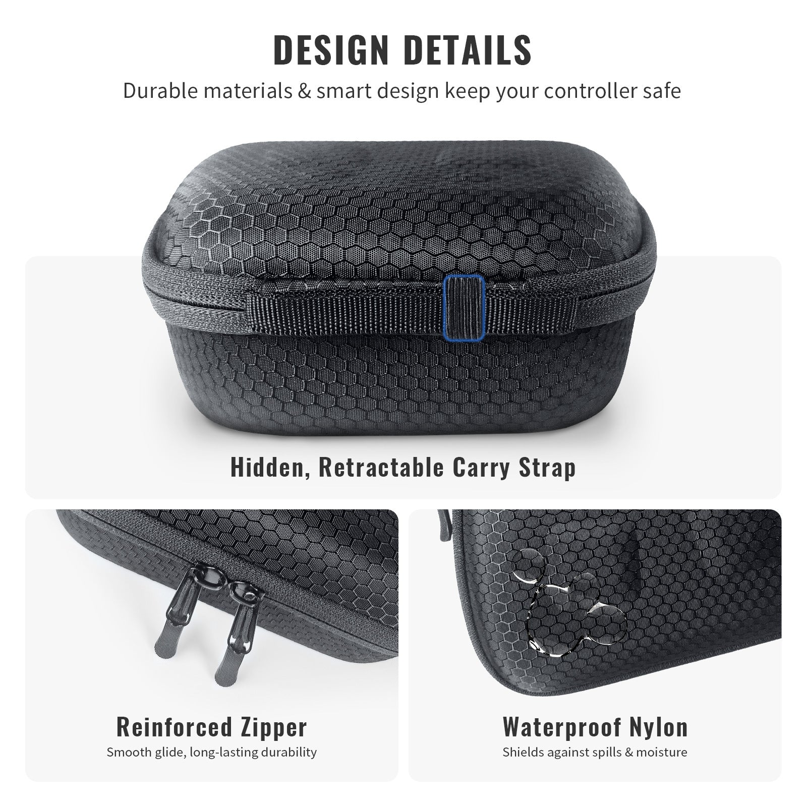 Premium Universal Controller Carrying Case – Compatible with Steam Controller 2, PS5, PS4 & Switch Pro Controllers