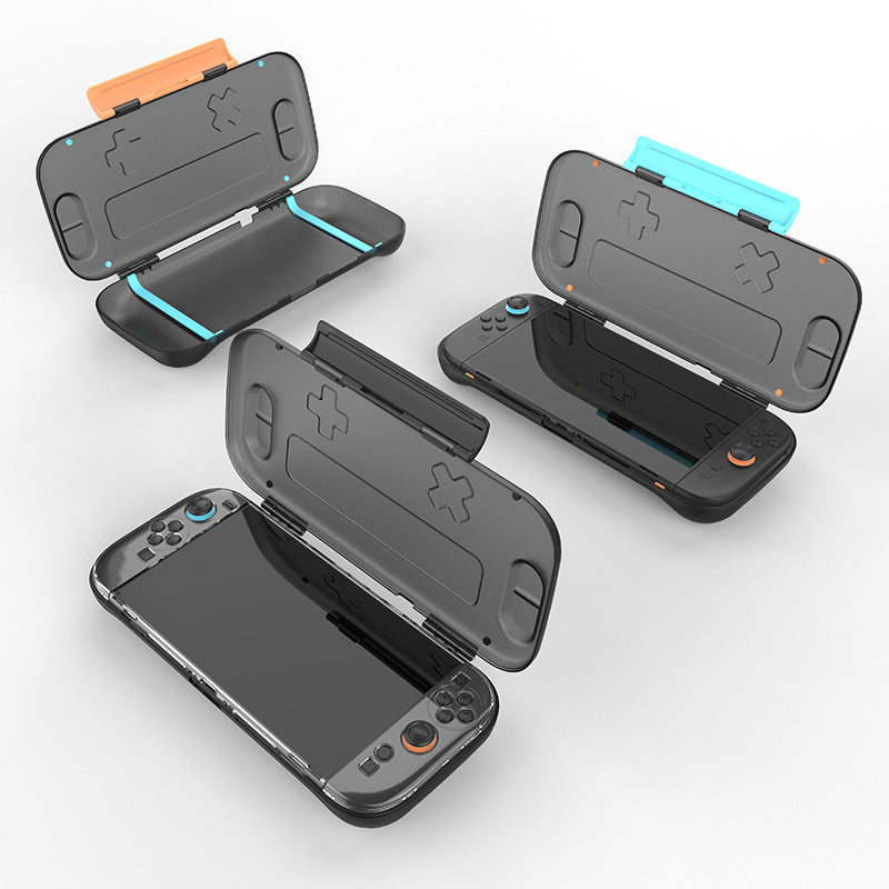 Premium Smoke Black Protective Case for Nintendo Switch 2 – One-Piece Transparent Hard Shell