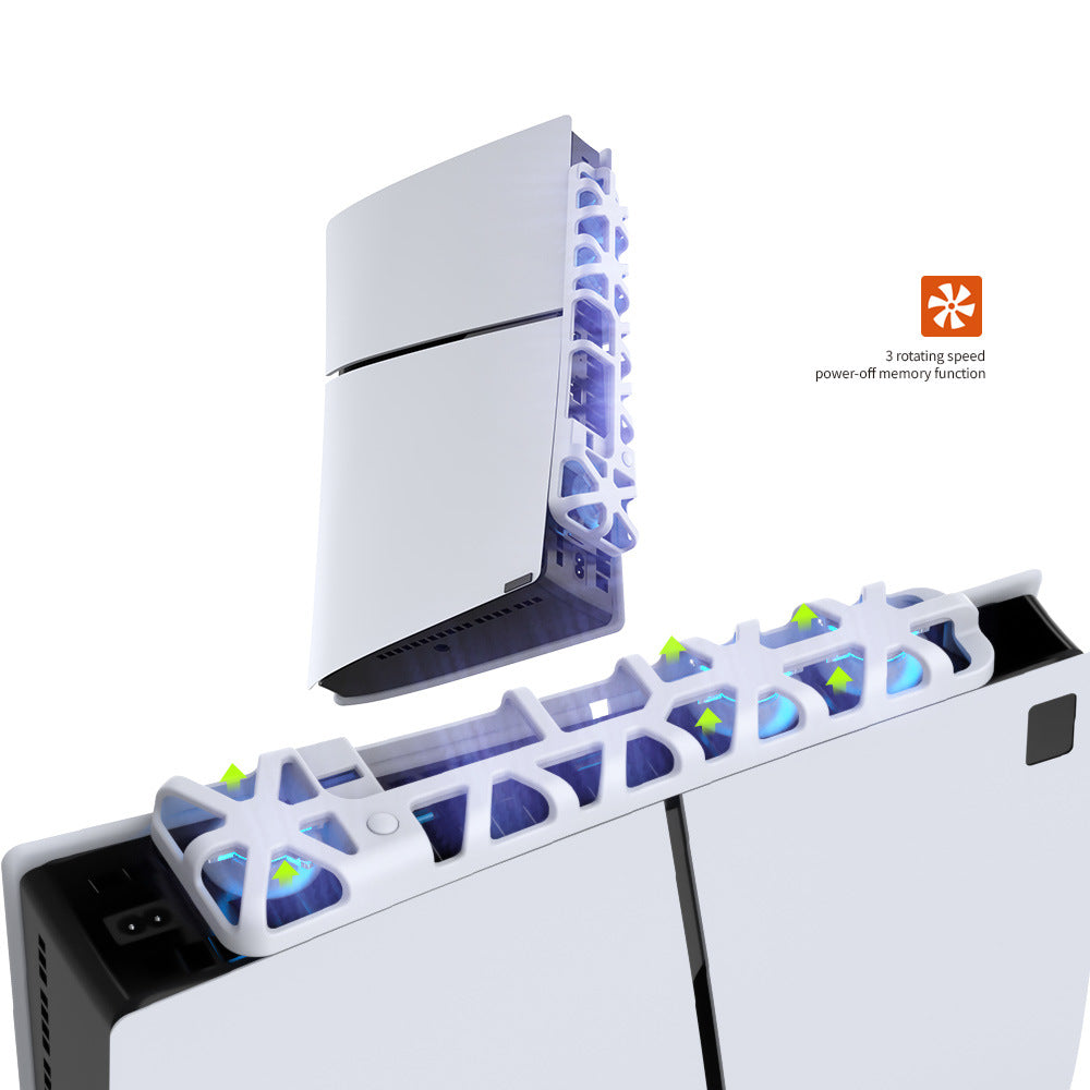Premium PS5 Slim Cooling Fan – Intelligent Console Cooling System for Extended Gaming Sessions