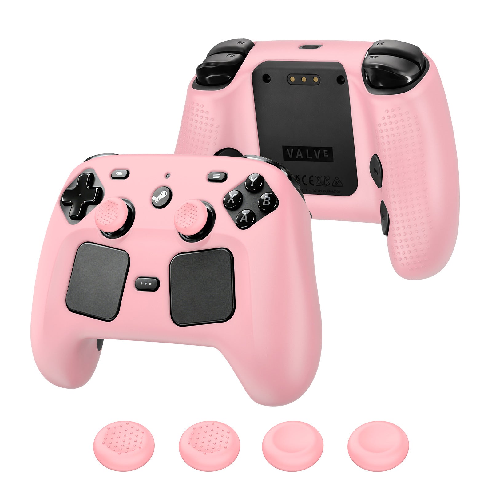 Premium Steam Controller 2026 Silicone Protection Kit – Protective Cover & Thumb Grip Caps