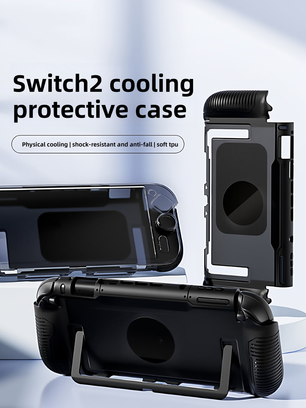 Nintendo Switch 2 All-in-One Protective Case — Dockable, with Built-in Cooling & Storage