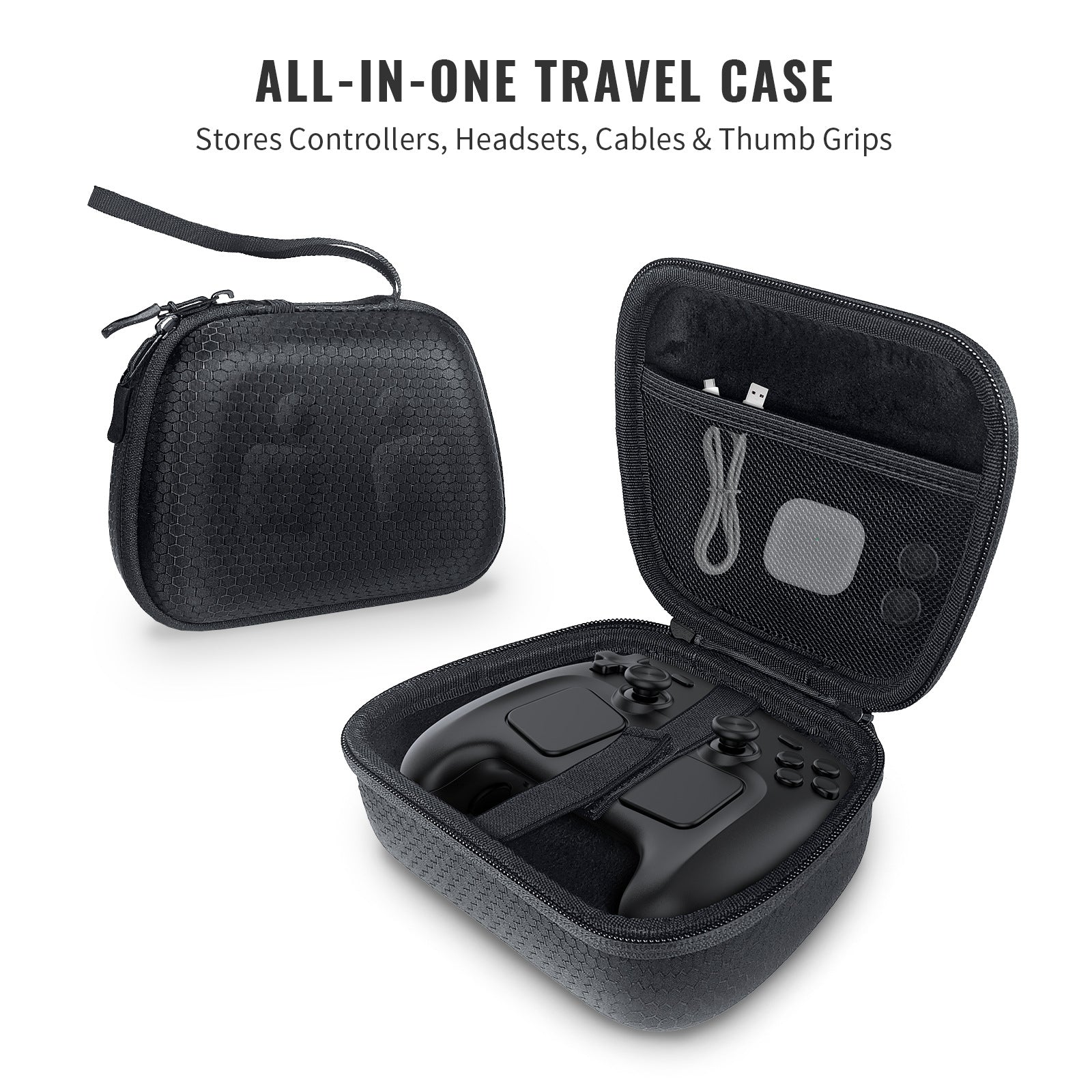 Premium Universal Controller Carrying Case – Compatible with Steam Controller 2, PS5, PS4 & Switch Pro Controllers
