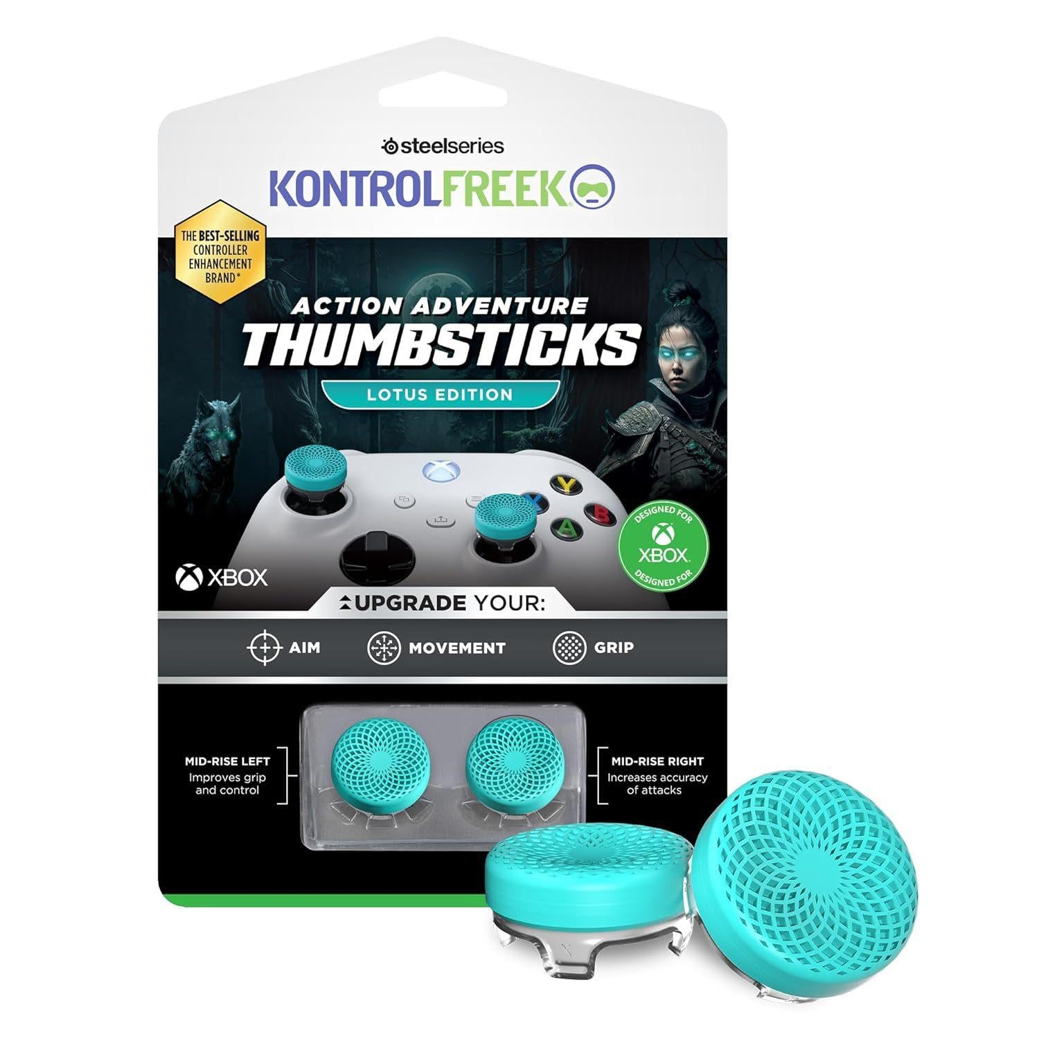 Anti-Slip Thumbstick Grip Caps FPS Performance Thumbstick Extender Compatible with Xbox Series S/X / Xbox One Controller