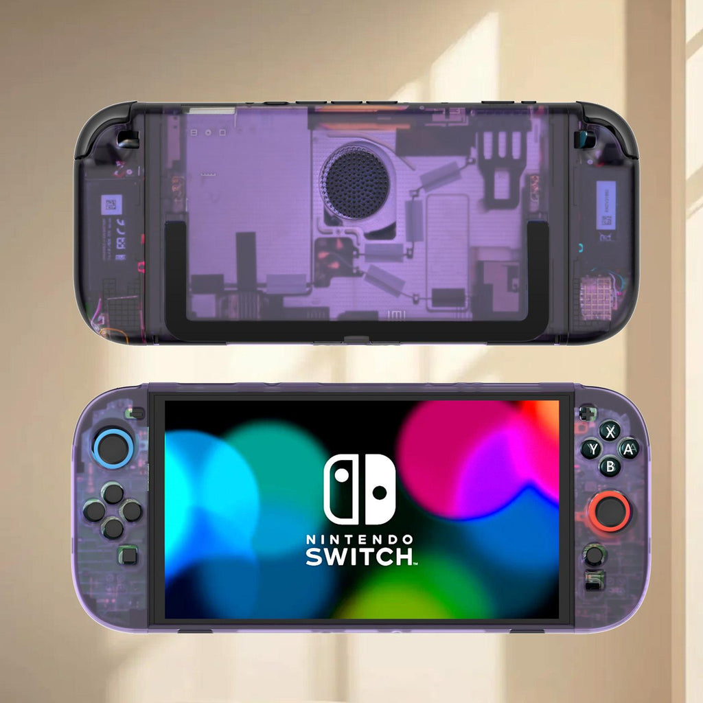 Colorful Hard PC Protective Case Shell Compatible with Steam Deck OLED — Built-in Kickstand, Shockproof, Ergonomic Grip