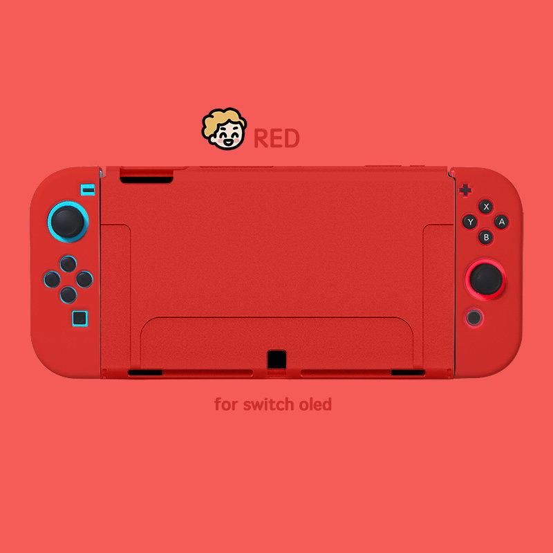 Soft Silicone Protective Case for Nintendo Switch OLED — Matte Finish, Full-Body Coverage