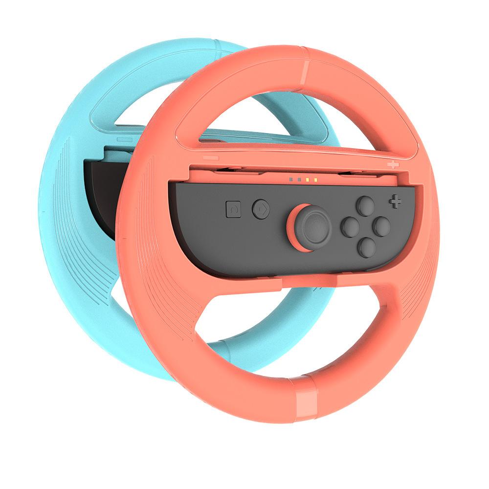 2-in-1 Racing Steering Wheel Grip Set Compatible with Nintendo Switch 2 — Dual Handles, Enhanced Precision Control
