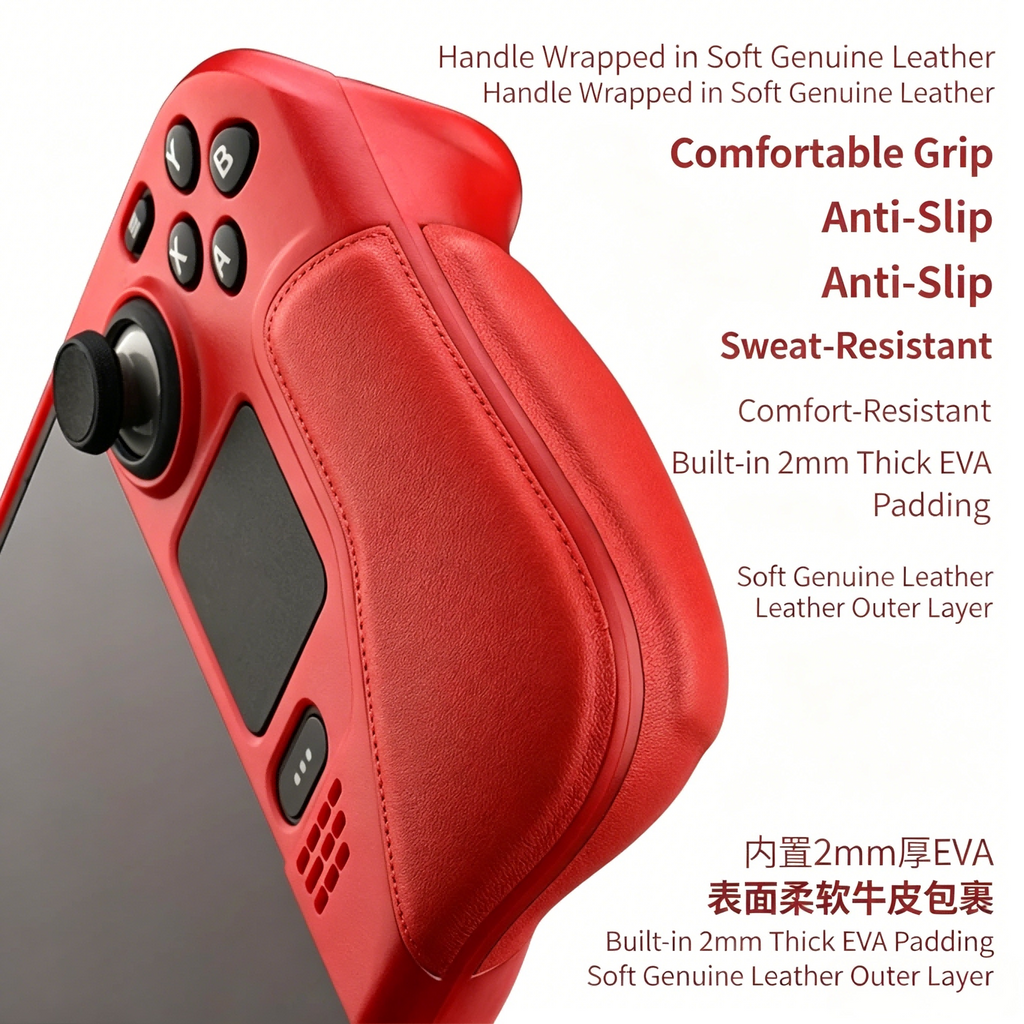 Steam Deck OLED & LCD Protective Case – Shockproof Hard Shell Cover with Kickstand Compatibility