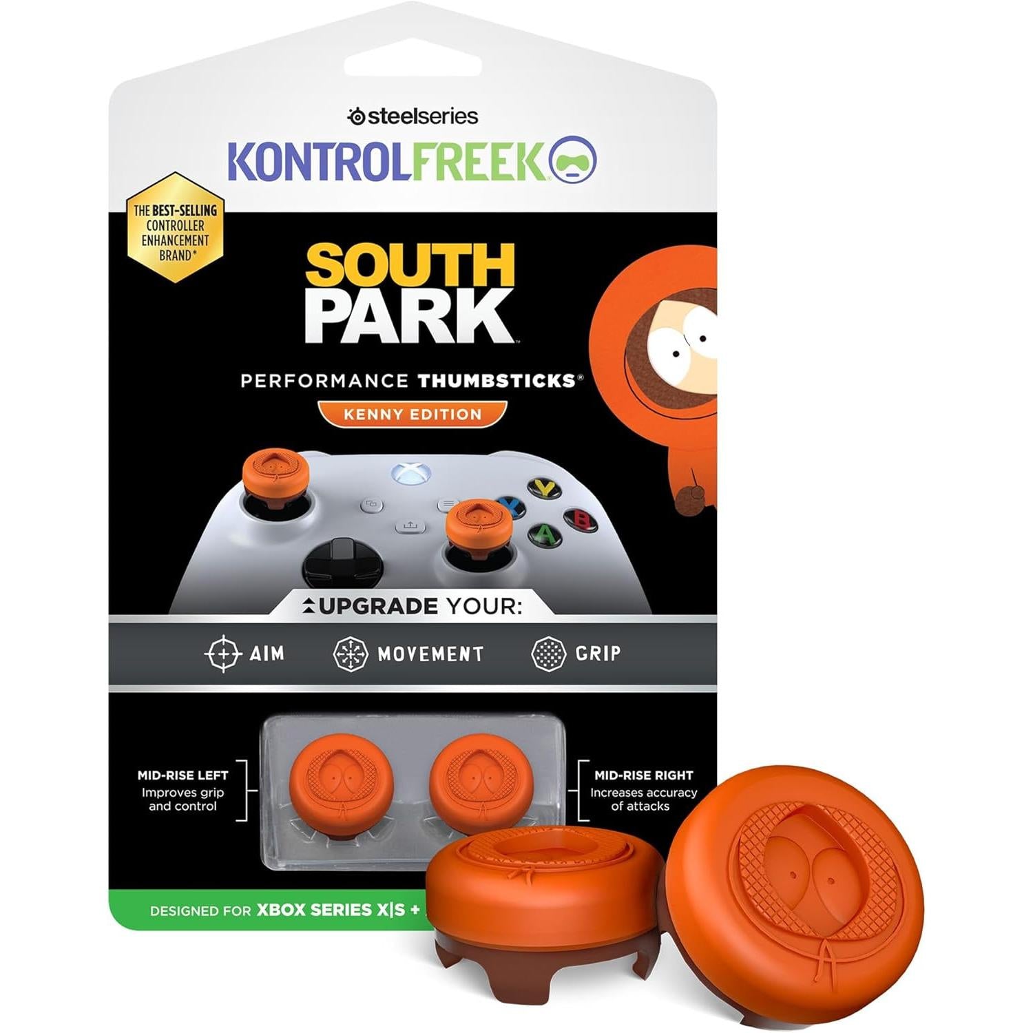 Anti-Slip Thumbstick Grip Caps FPS Performance Thumbstick Extender Compatible with Xbox Series S/X / Xbox One Controller