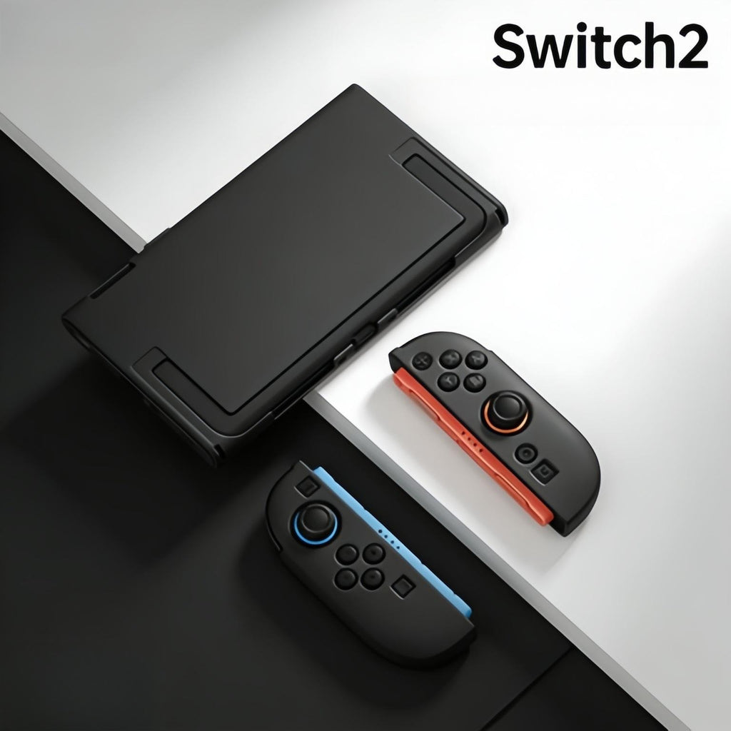 Matte Case + Silicone Grip Bundle Compatible with Nintendo Switch 2 — 360° Protection Set
