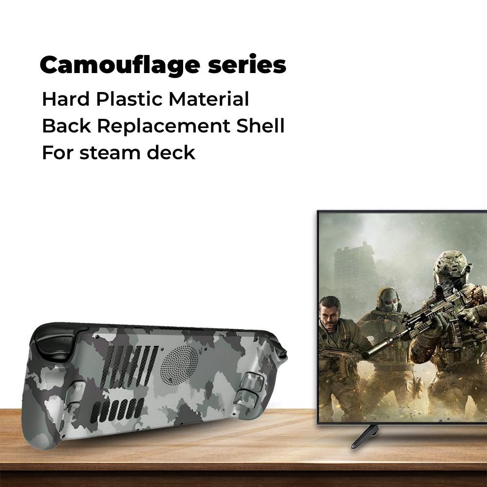 Vented Transparent Replacement Back Shell Compatible with Steam Deck & Steam Deck OLED — Heat Dissipation, Easy Install