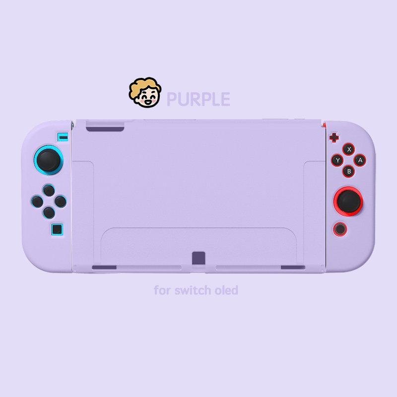Soft Silicone Protective Case for Nintendo Switch OLED — Matte Finish, Full-Body Coverage