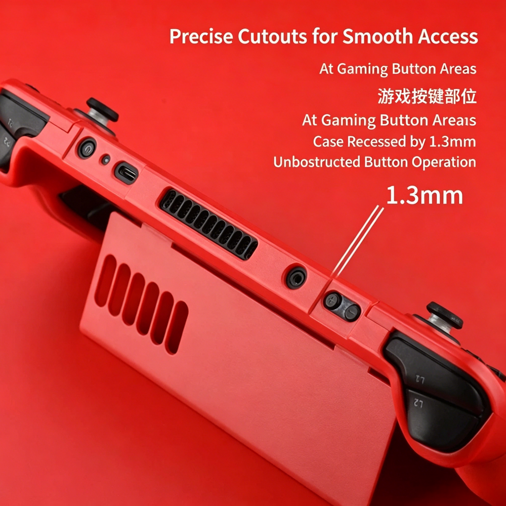 Steam Deck OLED & LCD Protective Case – Shockproof Hard Shell Cover with Kickstand Compatibility